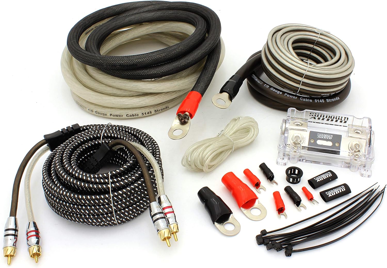 Sundown Audio 1/0 Oxygen Free Copper (OFC) Amplifier Installation Kit