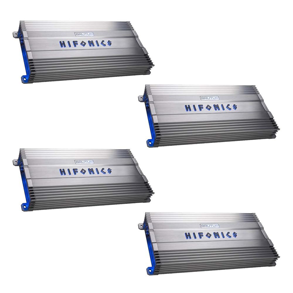 Hifonics BG-1600.4 Brutus Gamma 4 Channel 1600W Car Audio Subwoofer Amplifier (4 Pack)