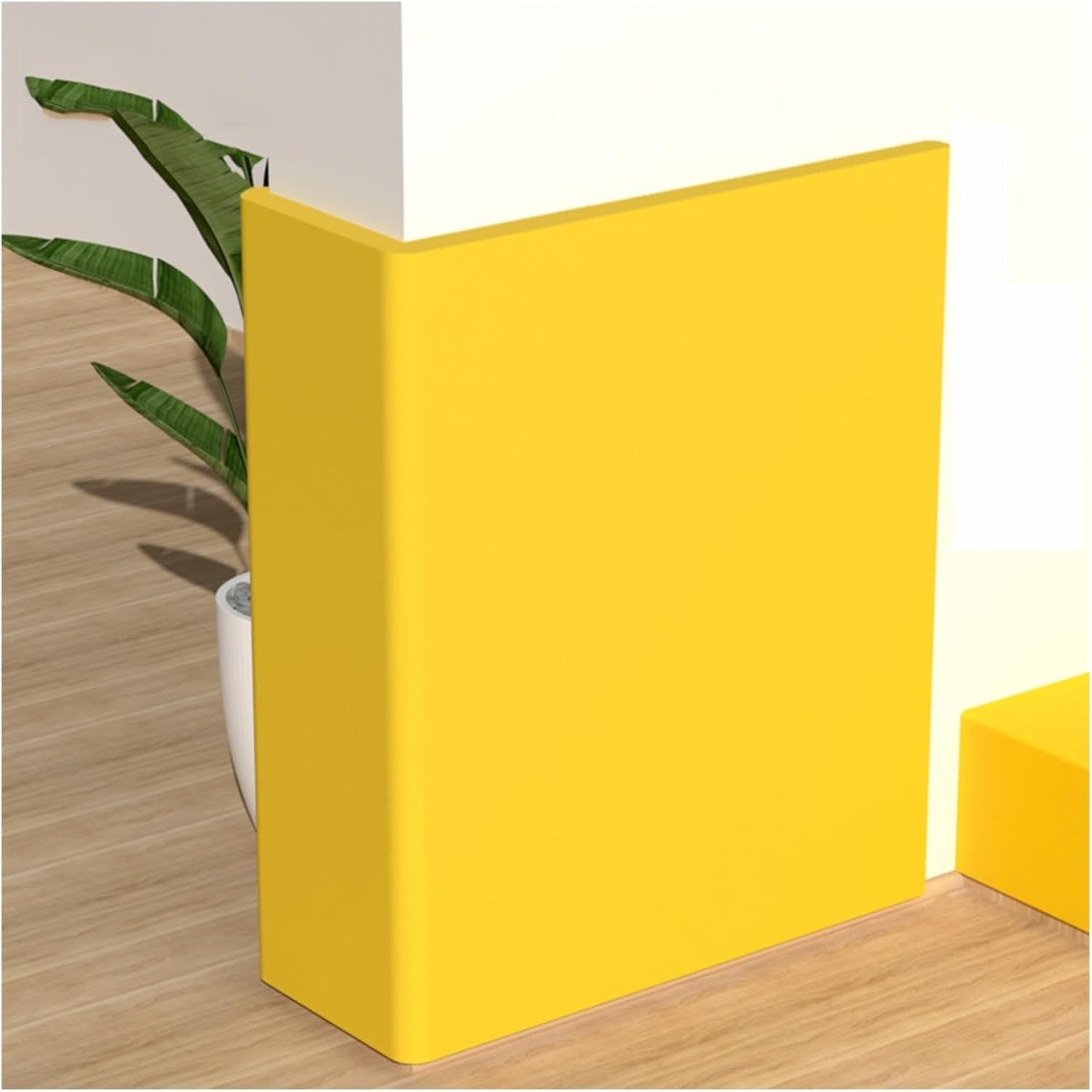 XPLKQXE Garage Wall Protector, Ultra Self Adhesive Rubber Sponge Cushion, Bump Body Guard Protecting Your Car Doors (Color : Yellow, Size : 2m)