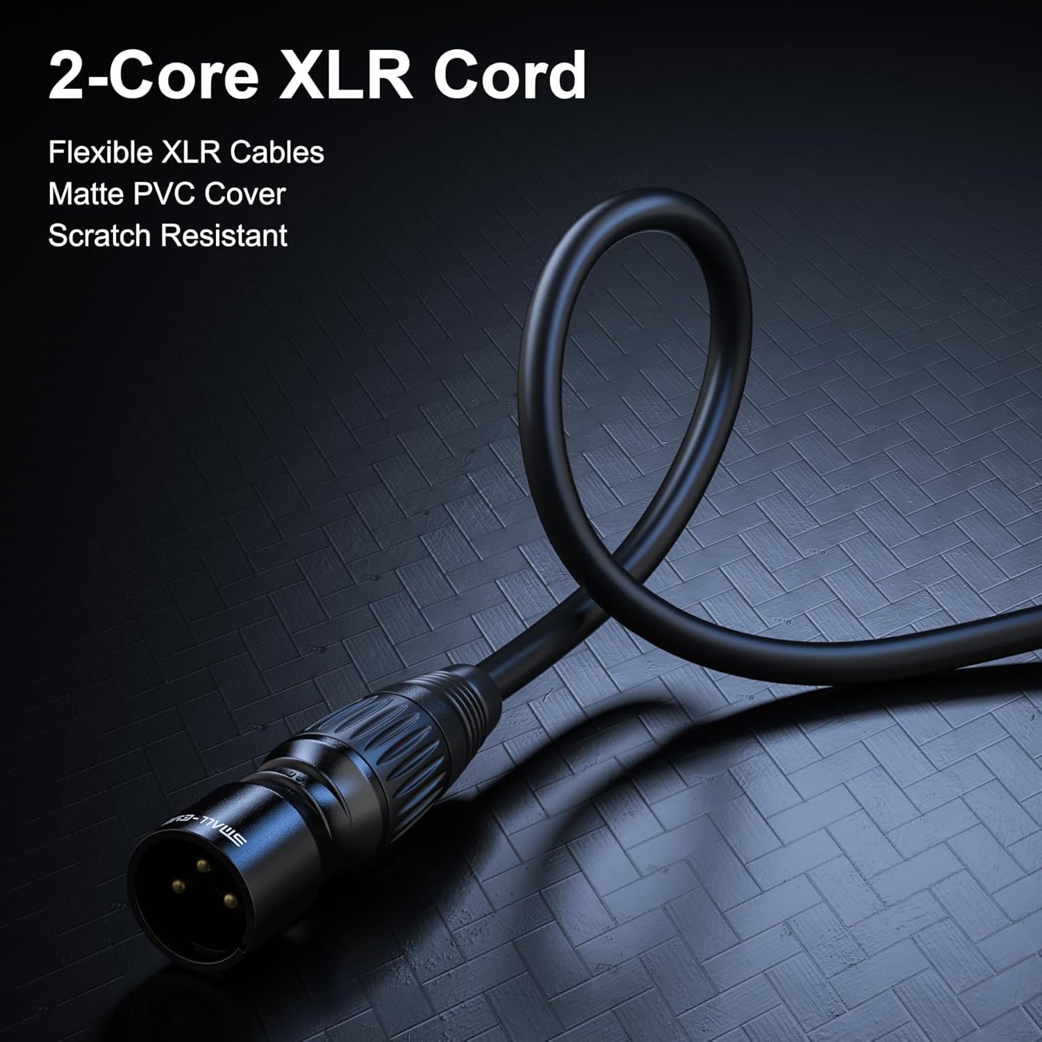 XLR Cables 75 ft 2 Packs - Microphone Cables XLR Male to Female Patch Cables 3 Pin for DJ Podcast
