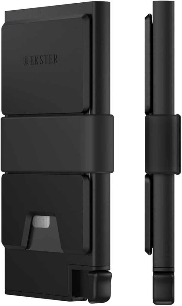 Ekster Aluminum Cardholder Wallet for Men | Metal Wallets with RFID Blocking Layer | Slim & Minimalist Aluminum Wallet with Push Button for Quick Card Access