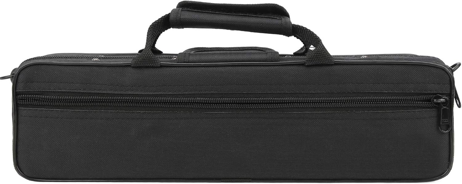 16 Hole C Flute, Closed Hole C Flute With Case, Brass Flute Key Resonance Musical Instrument for Training