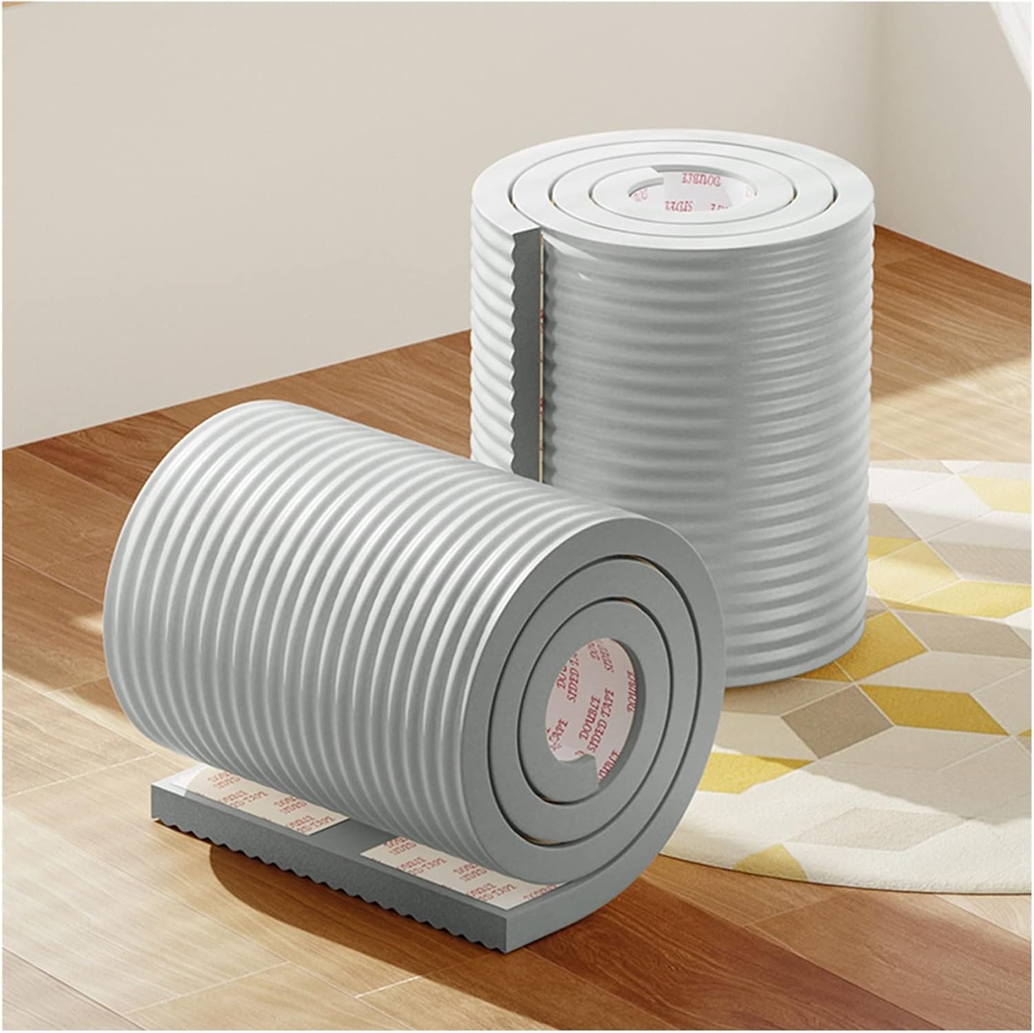 Car Parking Protector Rubber Corner Protector Wall Corner Guard for Parking Garages,Sponge Edging Anti-Collision Warehouse Corner Guards,Furniture Window Sills Wide Bumper Wall Corner Protector,2/5 M