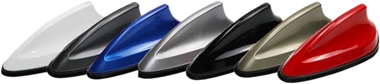 Car Roof Shark Fin Aerial Antenna Toppers Universal Auto Fm Antenna Signal Decorative Compatible For BMW/Honda/Toyota/VW/Kia/Nissan(Red)
