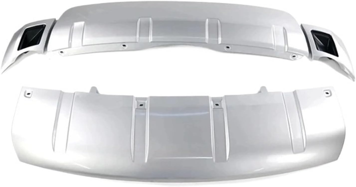 Car Front/Rear Bumper Guard Board Plate Compatible for Land Rover Disscovery 5 2017 2018 2019 2020 L462 Trailer Cover Kit(Silver1)