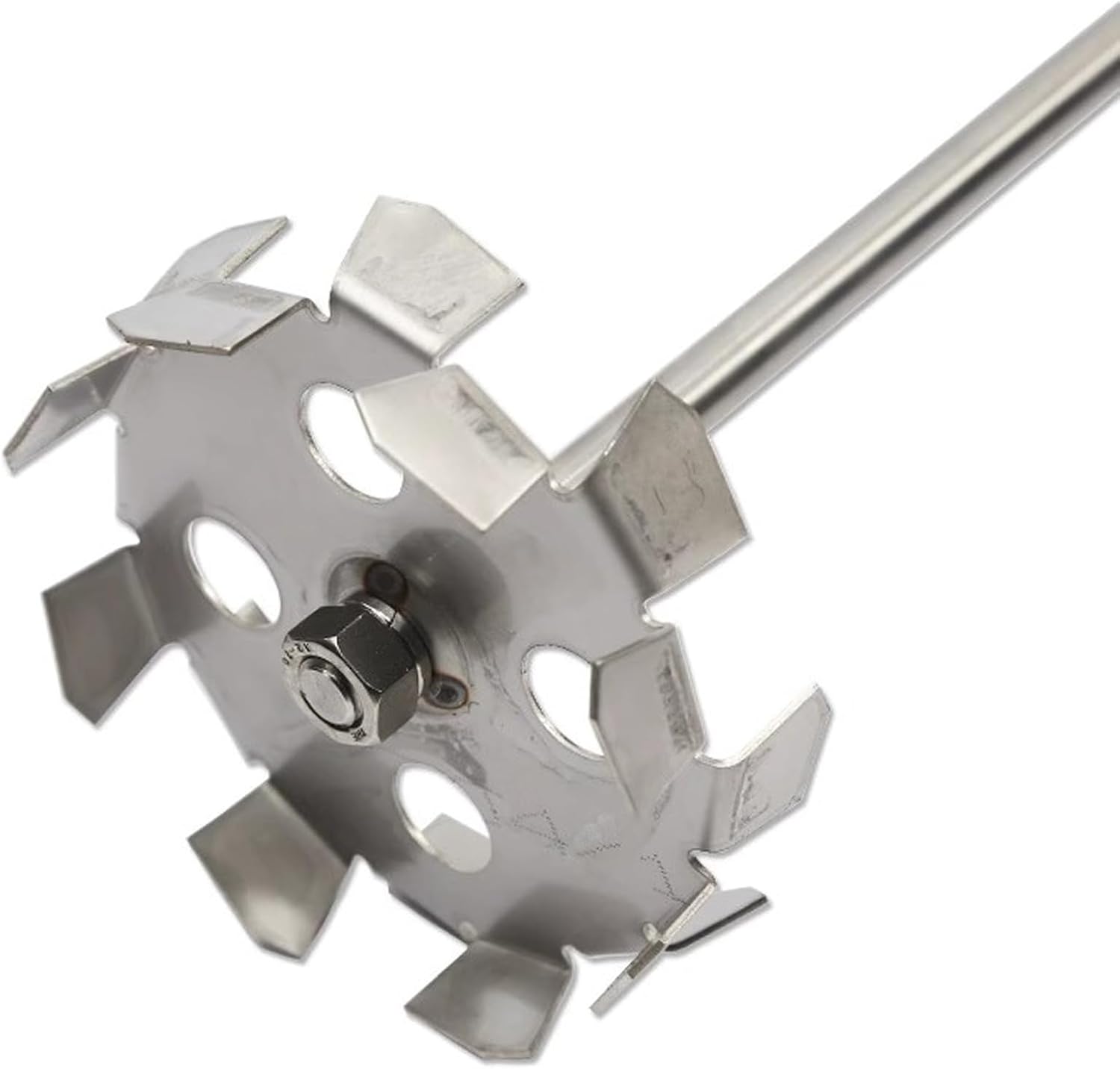 5 Gallon 50L Pneumatic Paint Mixer, Handheld Paint Stirring Machine 1/6HP Air Agitator, Stainless Steel Mix Tool for Ink Dye Coating