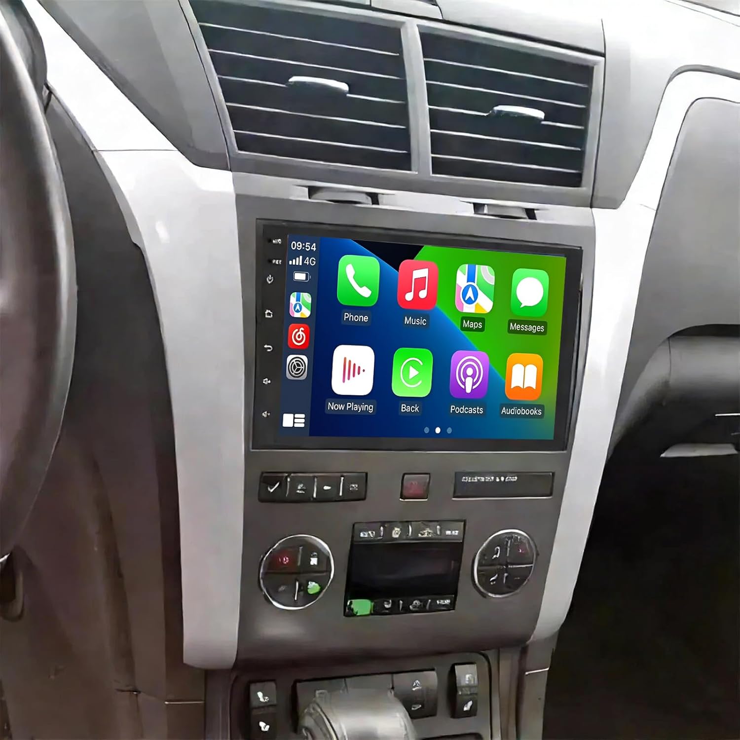 Car Stereo Radio Compatible for Chevrolet Traverse 2009-2017 with Carplay Android Auto GPS Navigation 7in Touchscreen Car Radio Player with Bluetooth WiFi FM/RDS SWC Mirror Link + Backup Camera