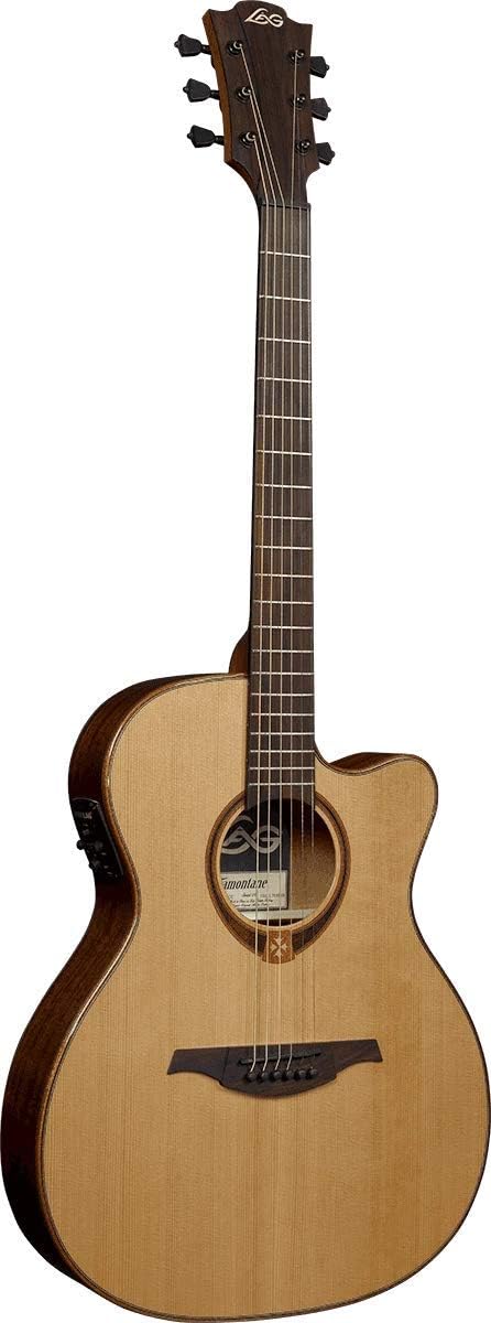LAG Tramontane Auditorium Cutaway Electro Acoustic Guitar Natural Finish