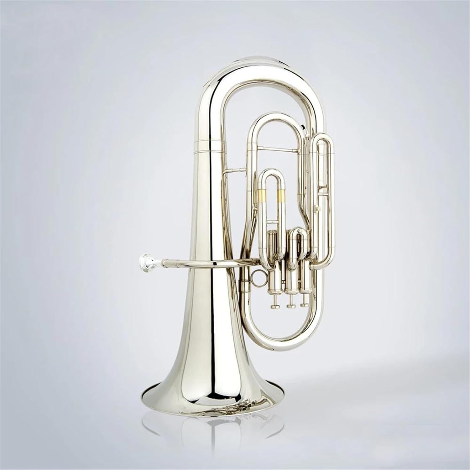 Beginner euphonium Nickel Plated Euphonium Piston Valve Tone Bb 3 Pistons