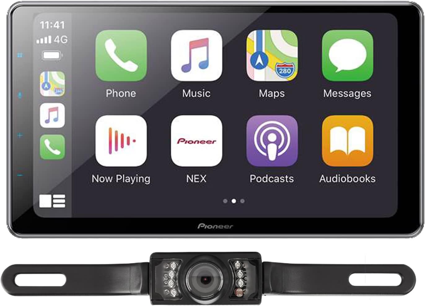 Pioneer DMH-WT8600NEX Digital Multimedia Receiver with License Plate Backup Camera + Sound of Tri-State Lanyard Bundle (Renewed)