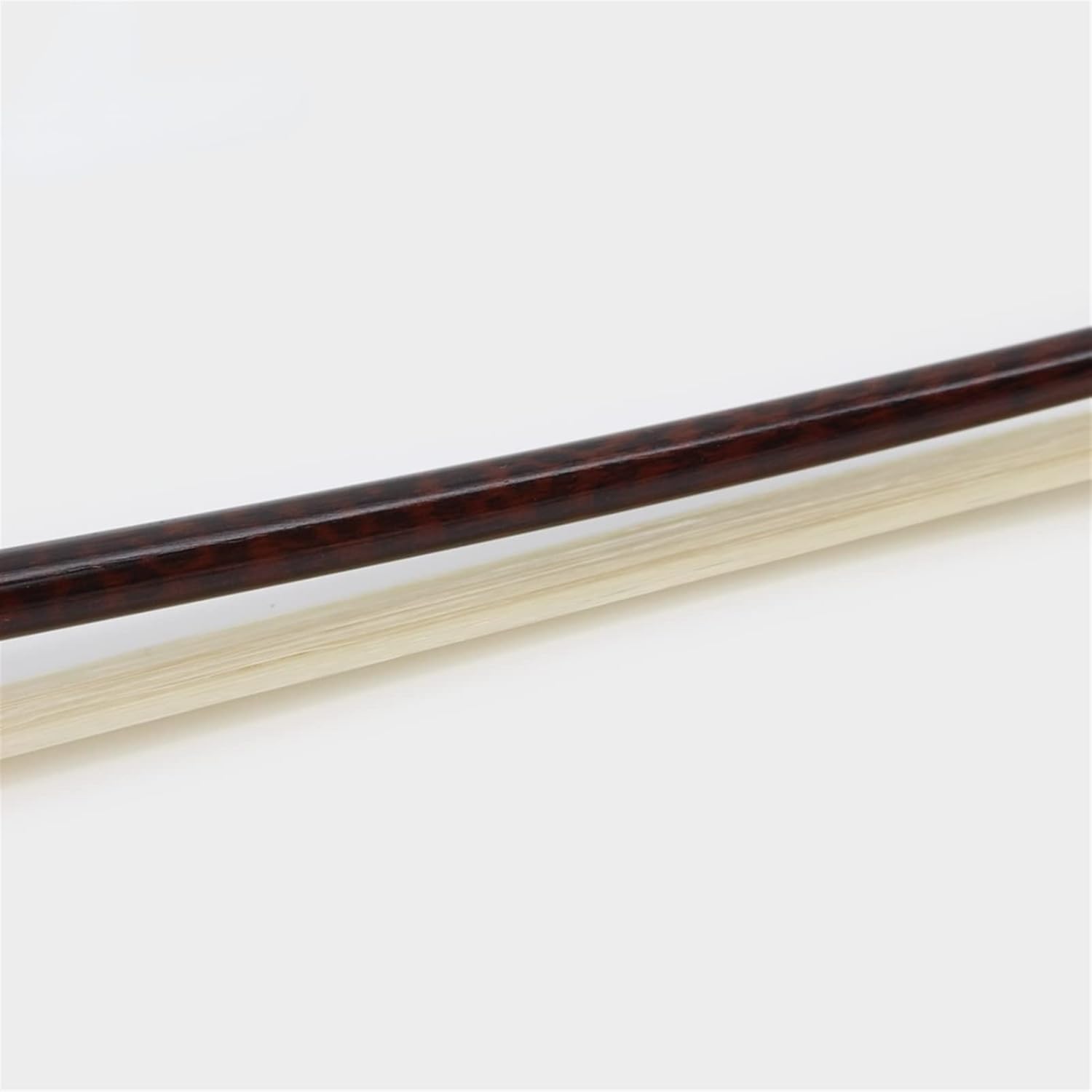 TSTS Handmade Snakewood 4/4 Double Bass Bow Horsehair Fisheye Inlayed Snakewood Frog W/Colored Shell Full Size Violin Bow