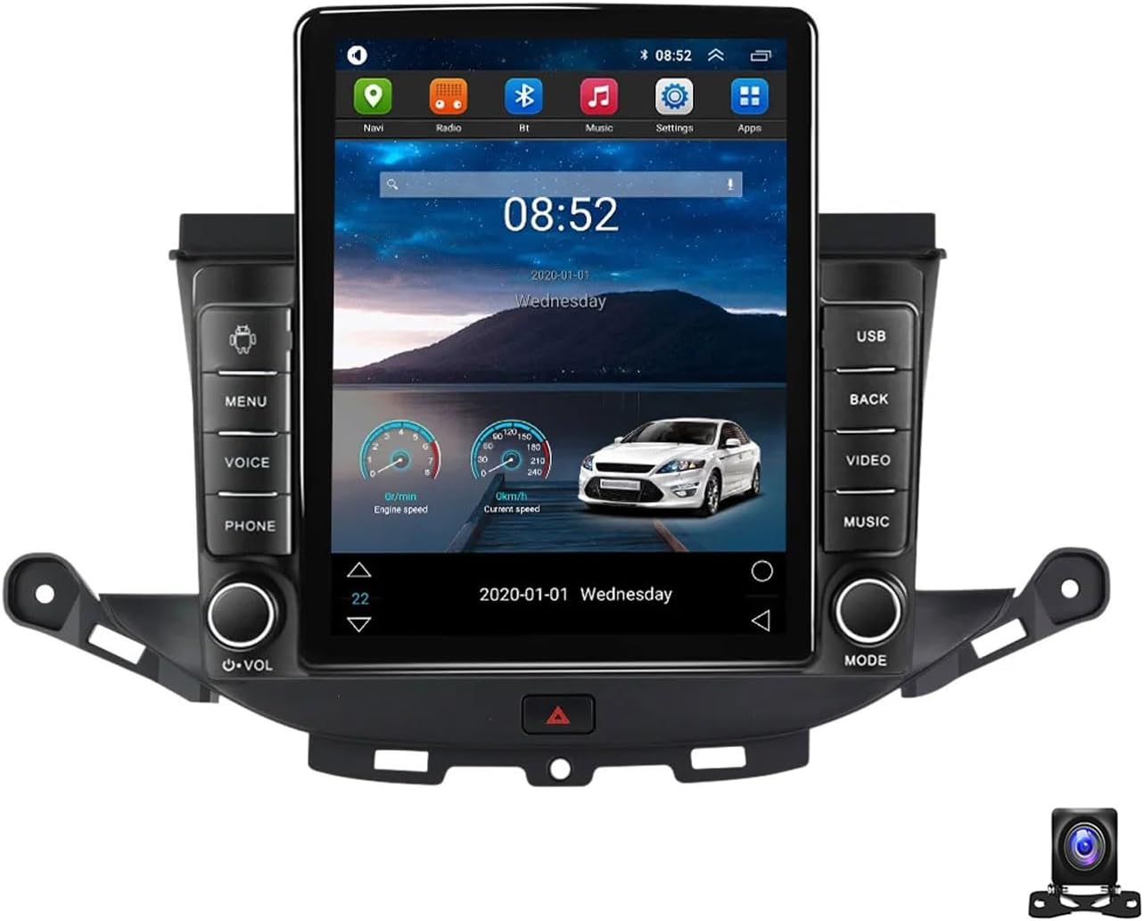 Double Din Car Stereo Multimedia Radio Compatible with Opel Astra K 2015~2019 9.7 Inch Touchscreen with Navigation MP5 Player, Car-Play Android Auto DSP RDS FM Car Radio,TS800