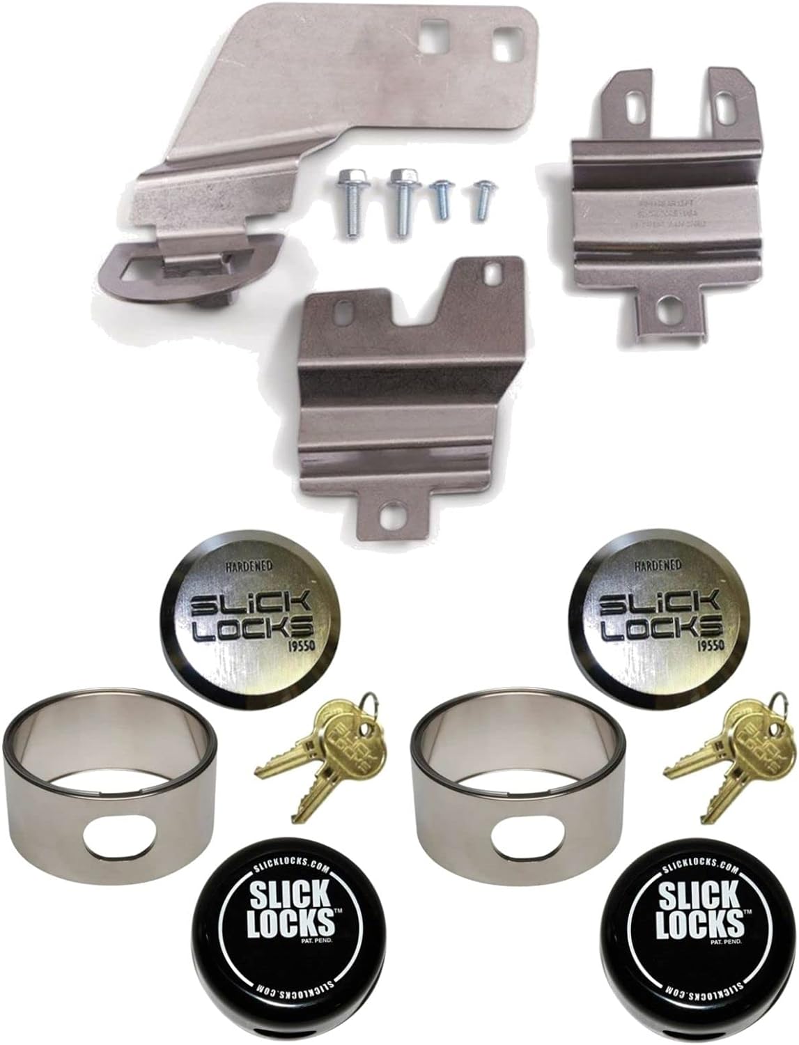 Slick Lock FD-TR-FVK-Slide-TK - Full-Size Ford Transit Van w/Side Sliding Door & Rear Swing Doors - Vehicle Security