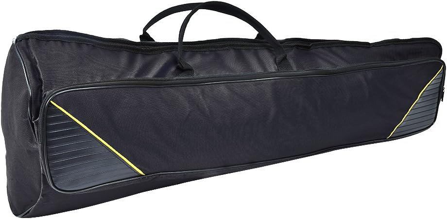 Trombone Case, 33.9 * 13.0 * 4.3 in Trombone Bag, Oxford Cloth Protect Musical Instrument from Bumps During Transport and Carrying for Alto/Tenor Players (Black)