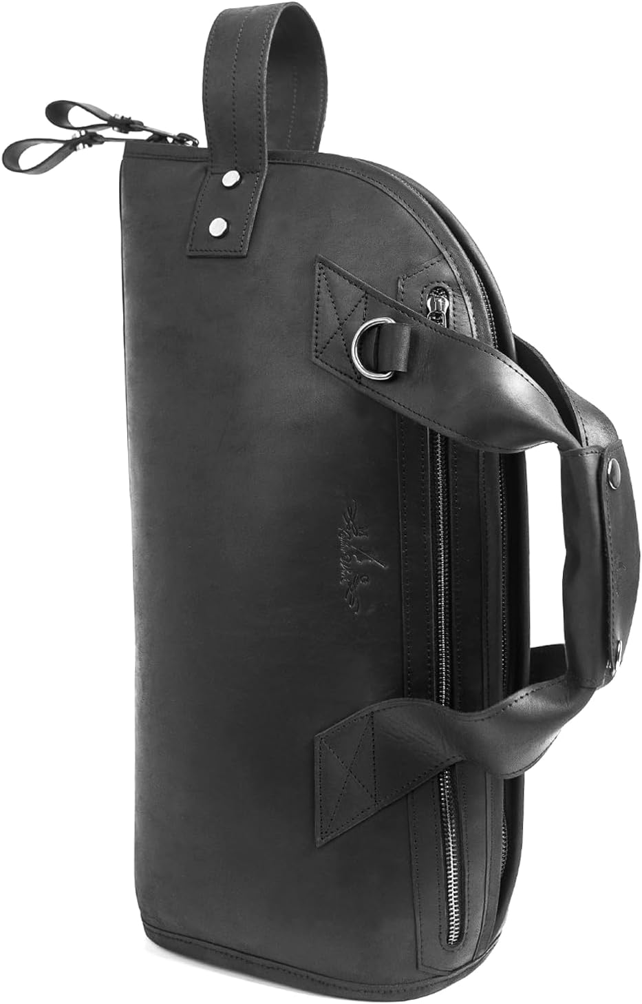 Leather Gig Bag for Cornet & Piccolo Trumpet - Fully Padded, Lightweight, Water-Resistant, w. Shoulder Strap & Handle. Accessory Pocket, Reliable Protection Instrument Case Storage (Cornet, black)