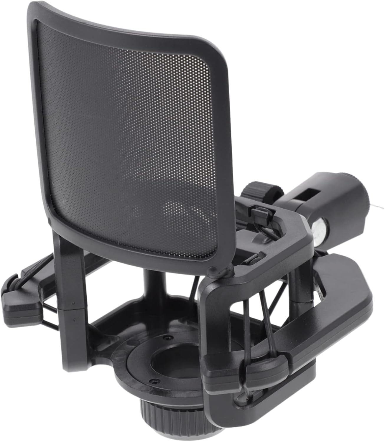 1pc Studio for Gaming Screen Mic Stable Support Condenser Quakeproof Laptop Streaming Portable Stand Desk Clip Desktop Abs Black with Base Rack Broadcast Universal Adjustable Stands