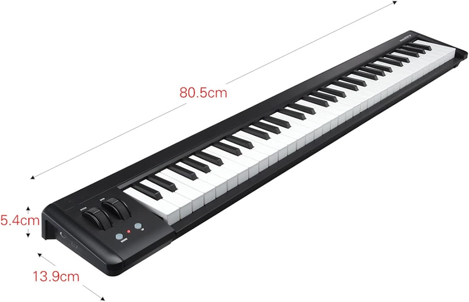 Keyboard Piano 61-Key Compact USB MIDI Keyboard Controller