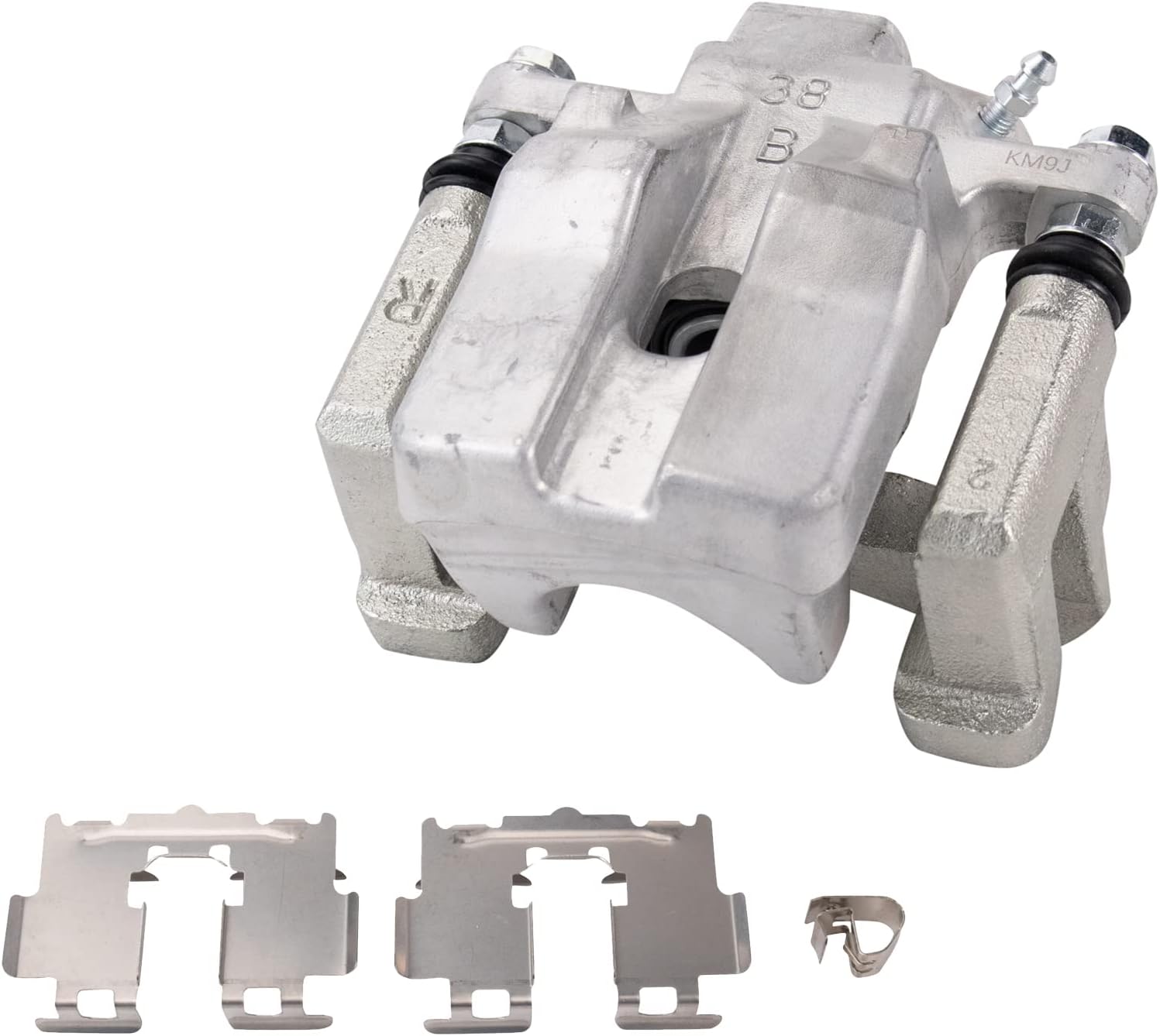 TRQ Rear Right Brake Caliper w/Bracket Passenger Side Compatible with 2013-2015 Toyota Avalon 2012-2017 Camry