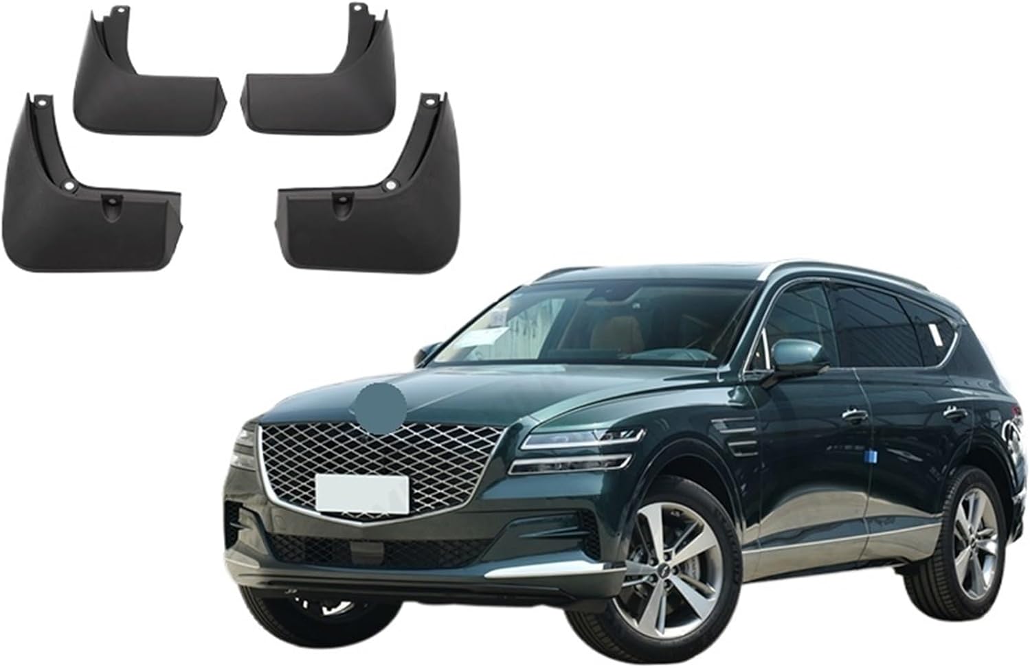 Compatible with Hyundai Genesis GV80 2021-2024 2022 2023 Car Mudflaps Mud Flaps Splash Guards Mudguards Flap Fender Accessories