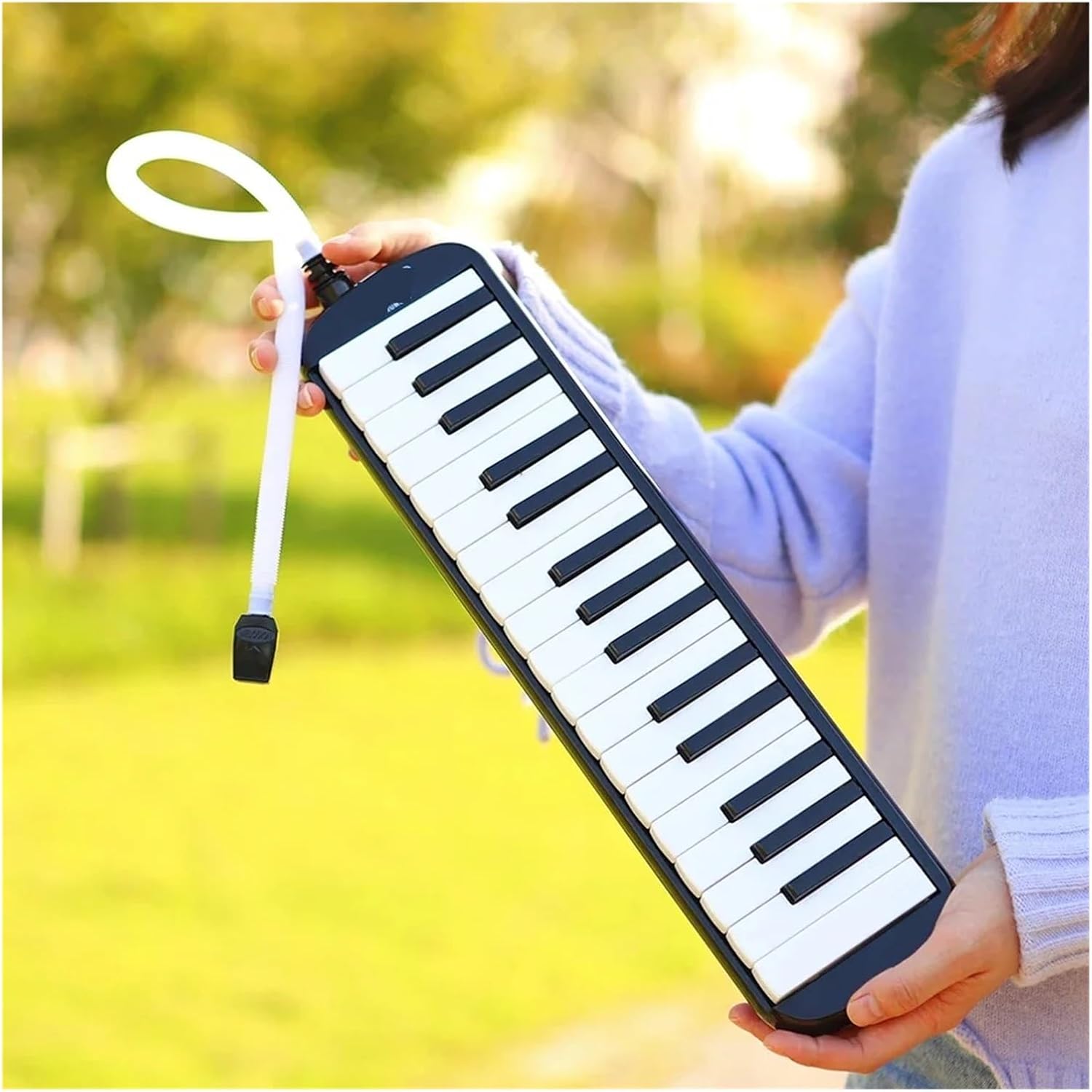Melodica Melodica 32/37 Keys Piano Keyboard Mouth Organ Musical Beginner Children Educational Gift(IRIN 37 Keys Black)