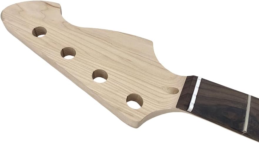 4-String Electric Bass Guitar Neck - 22 Frets, 34