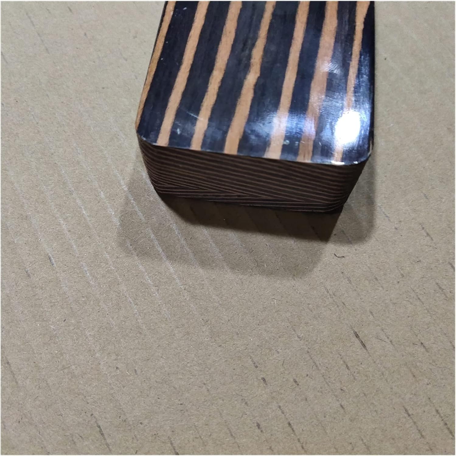 Zebra Wood Electric Guitar Neck Replacement 21 Frets and Tuners Peg Guitar ​Neck Replacement