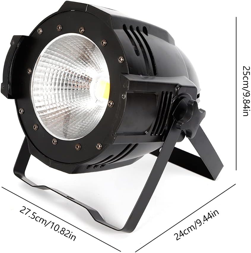 200W Stage Par Lights, 2in1 Cool/Warm White Lamp, Super Bright DMX-512 DJ Stage Light for Theater Studio Photostudio Home Decoration Party Church Event Wedding