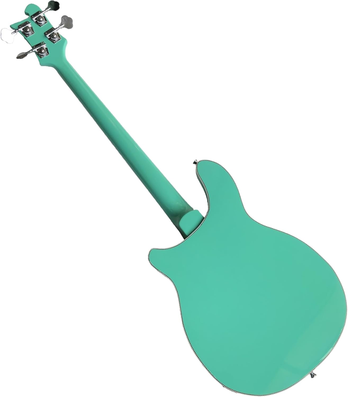 Blue Semi-Hollow Electric Bass Guitar - 4-String - 20 Frets