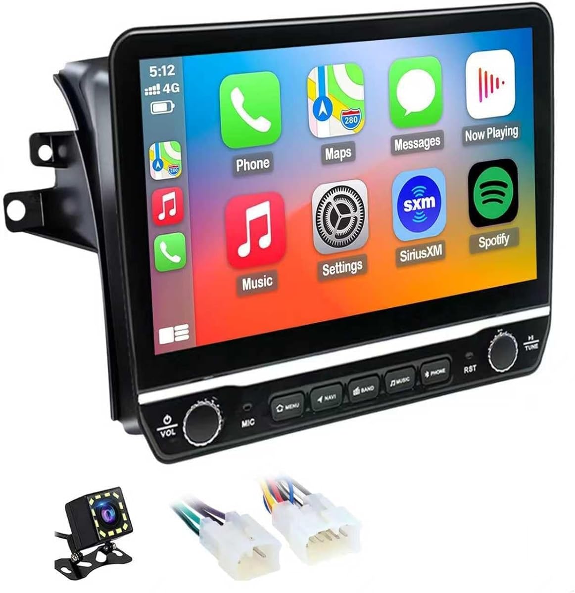 QLED Radio for Toyota Sienna 2004 2005 2006 2007 2008 2009 2010 Upgrade,Touch Screen Stereo Replacement,Wireless carplay Android auto,Free Camera