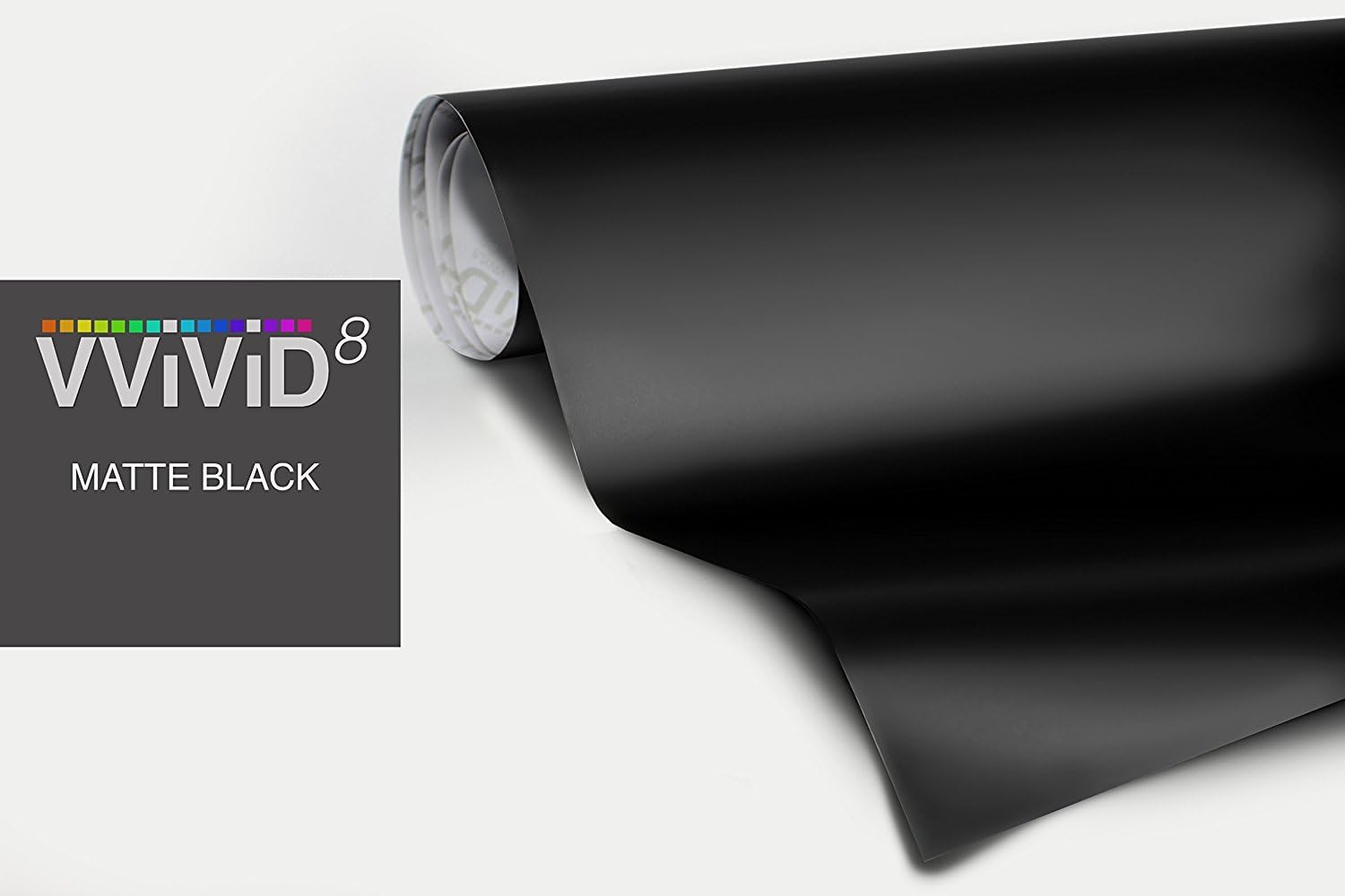 Black Matte 60 Inch x 20ft 100sq ft Cast Automotive Use Bubble and Air-Free Car Wrap Vinyl Exterior 3MIL-VViViD8