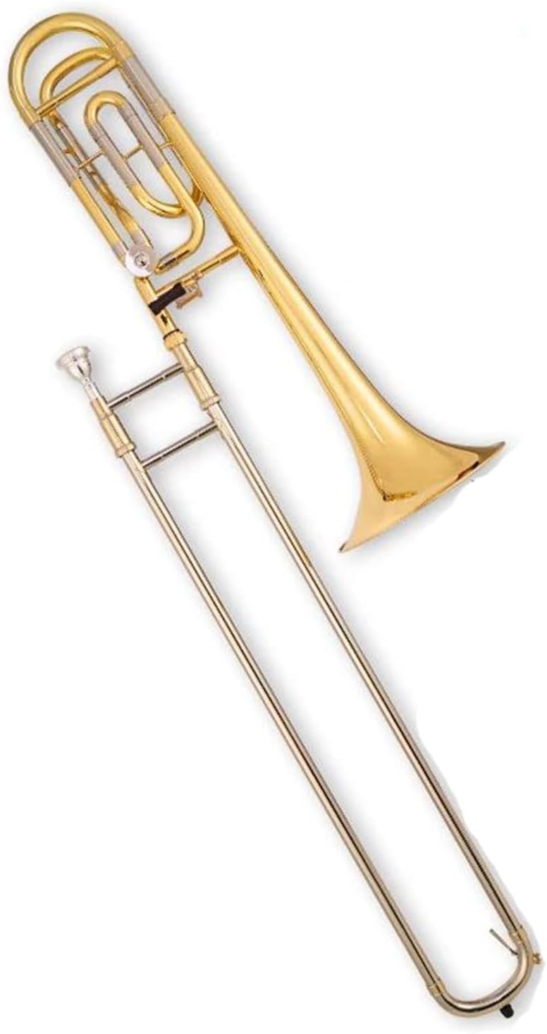 Professional Bass Trombone Gold Brass Instrument