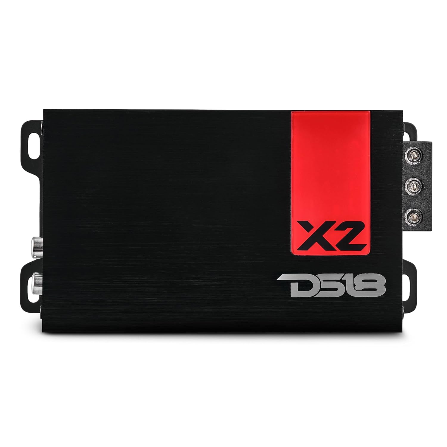 DS18 X2 Amplifier 2-Channel Class D Full Range 2 x 140 Watts RMS @ 4-ohm, Ultra Compact Amplifier, Great Compact Amp for Motorcycle, Powersports, Ultra Small Design