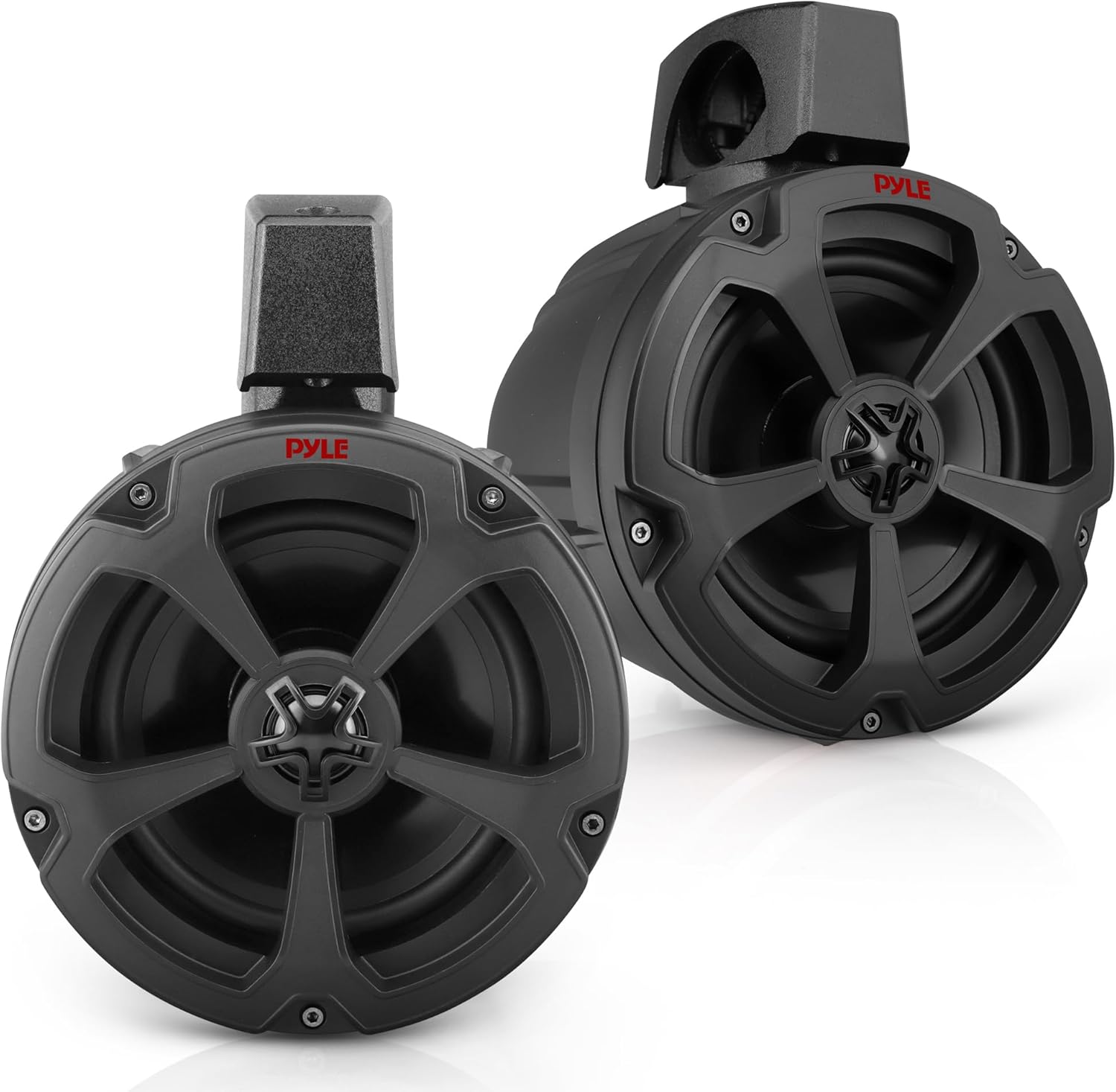 Pyle Water-Resistant Marine Off Road Speakers - UTV Compact PowerSport Vehicle Passive Speaker System 1200 Watt Peak, Compact, High-Powered Output