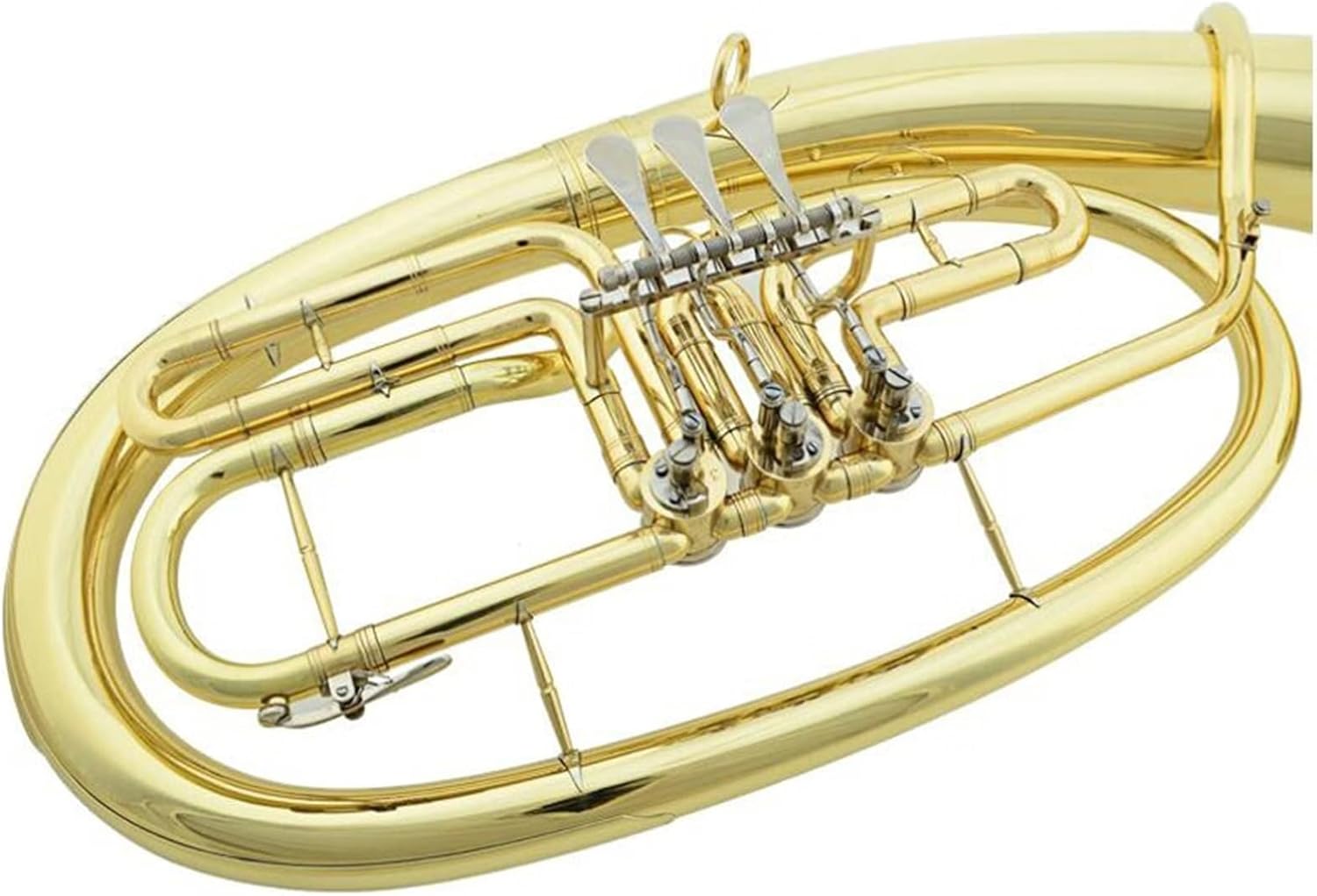 Beginner euphonium Tenor Horn Instrument B Flat Flat Key Trumpet Instrument Gold Lacquered Three Flat Key Instrument