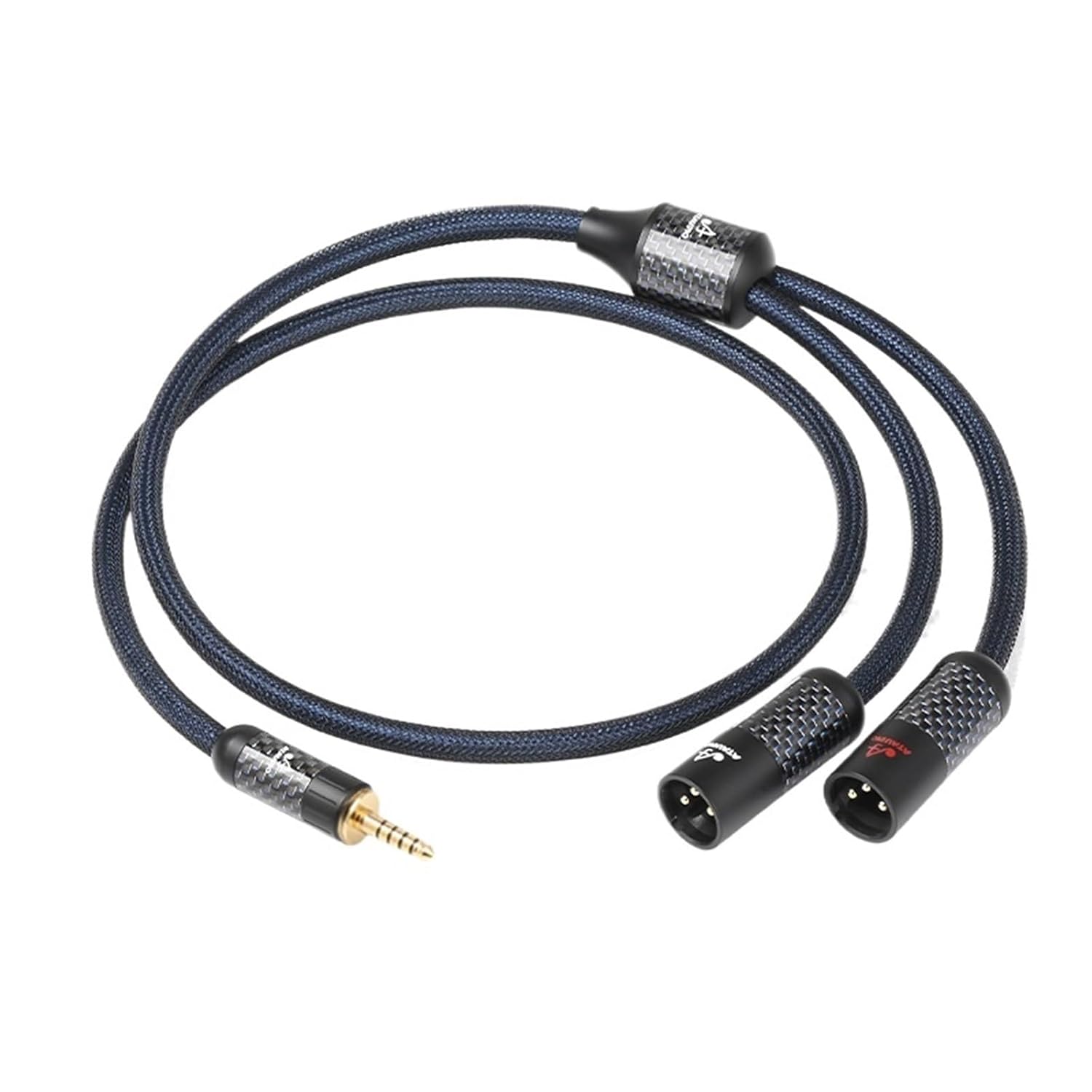 HiFi 4.4 to 2XLR Cable Pure Silver Balanced 4.4mm Jack to Dual XLR Male/Female Audio Cable for Amplifier Speaker DAC(4.4 to 2XLR Male,2m)