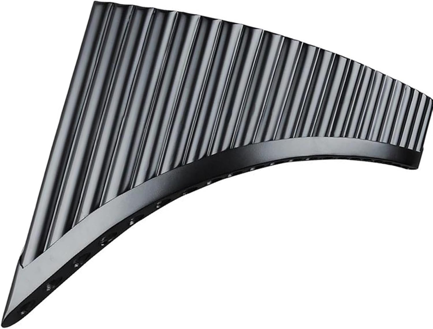Hand Made Pan Flute Black Pan Pipe Fork C Key Woodwind Musical Instrument 22 Pipes (Color : LEFT)