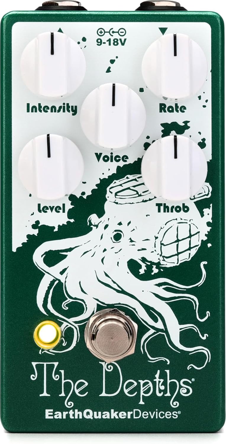 EarthQuaker Devices The Depths V2 Analog Optical Vibe Machine Guitar Effects Pedal
