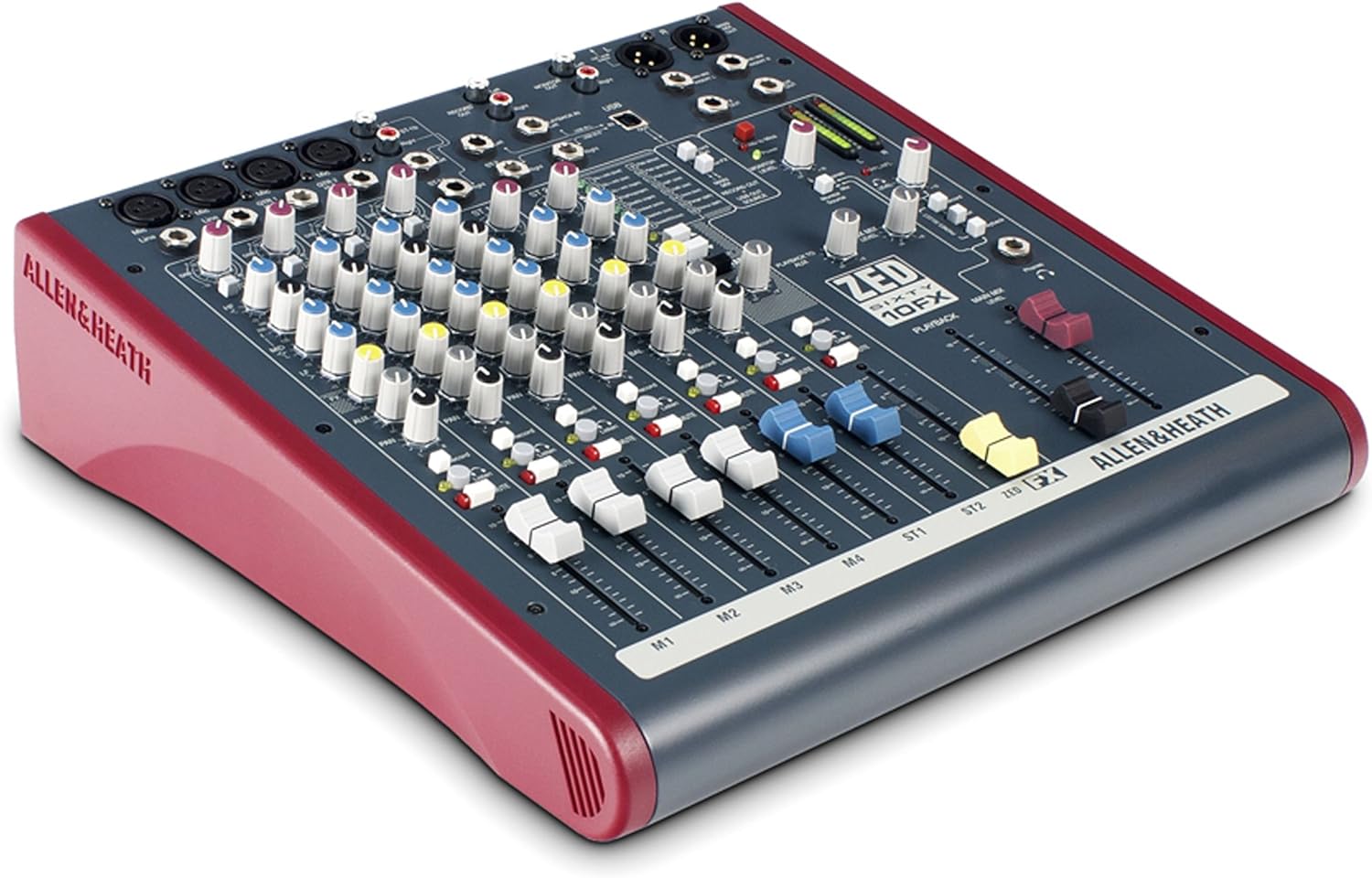 Allen & Heath ZED60-10FX - Touring Quality Audio Mixer with 2 Mic/Line, 2 Mic/Line/DI, 3 Stereo Line, Onboard FX and USB I/O (AH-ZED60-10FX)
