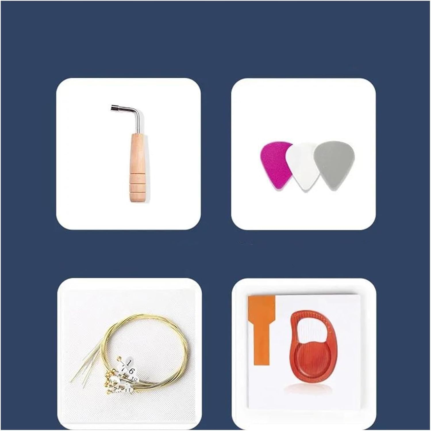 Lyre Harp Set 19 Strings Lyre Harp Mahogany Wood Harp Piano Stringed Musical Instrument With Tuning Wrench Spare Strings(Wood color)