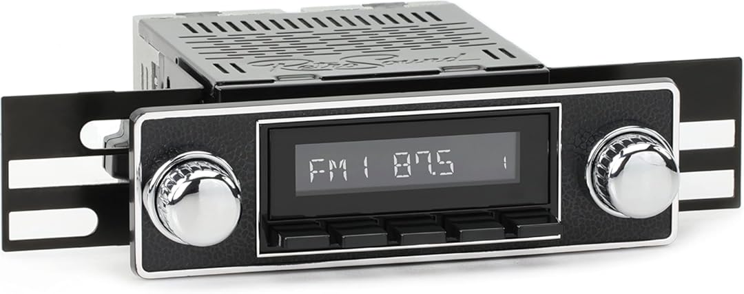 RetroSound Classic Car Stereo Compatible with 1969-77 Alfa Romeo Spider (HB-M2-503-06-76AR4) Includes Bluetooth, USB, AM/FM