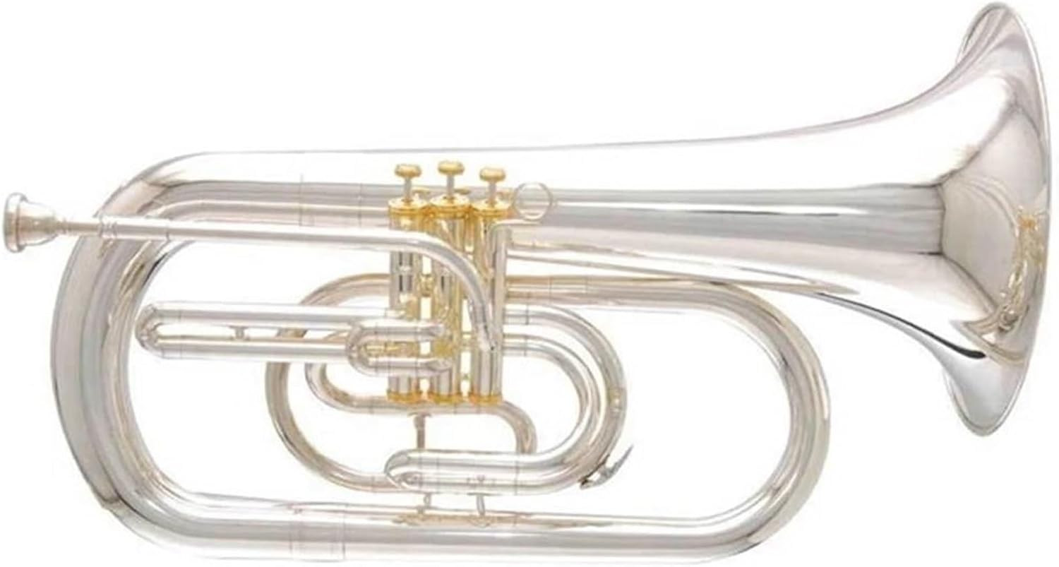 Beginner euphonium Silver Plated Tone Bb Marching Euphonium