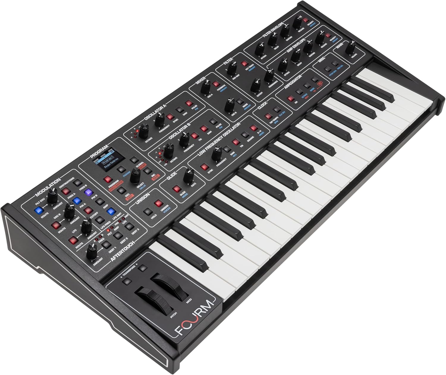 Sequential Fourm Compact Polyphonic Analog Synthesizer