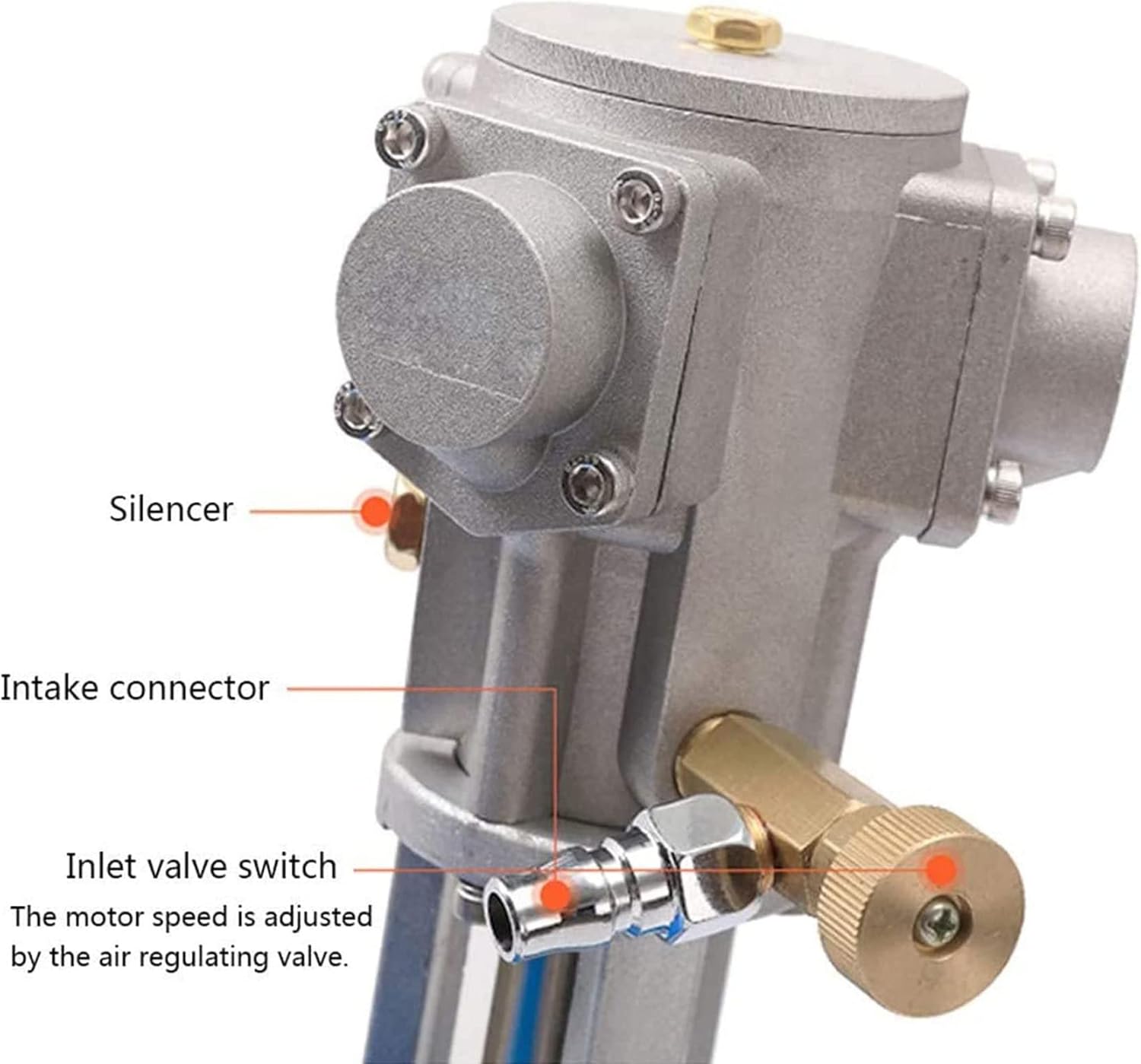 Pneumatic Bracket Mixer, Paint Stirring Machine Bracket Air Agitator Paint Mix Tool 5 Gallon/20L Automatic Lift Paint Stirrer, 50-2600rmp/min Automatic Lift Paint Stirrer,Scatterplate