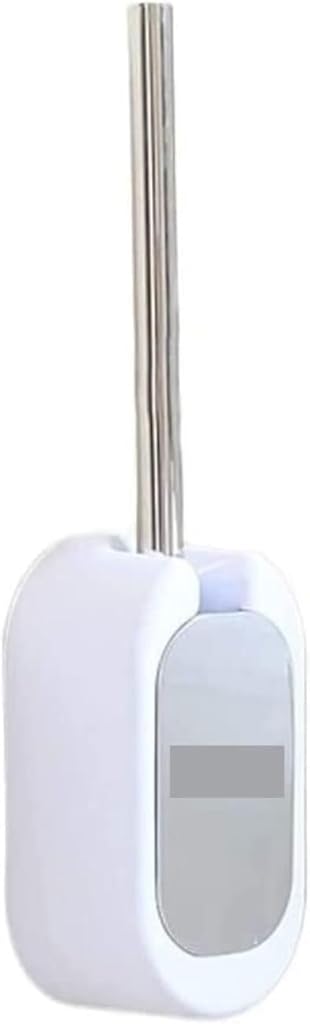 Toilet Brush Toilet Brush Wall-Mounted Toilet Brush and Bracket Bathroom Toilet Brush Stainless Steel Handle Plastic Plating Toilet Brush and Holder (Color : B) (B)