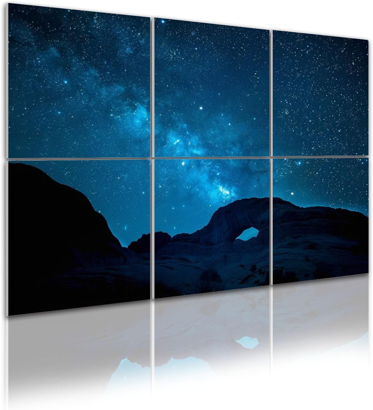 6 Pack Art Acoustic Panels Milky Way Ear Wind arch Sound Absorbing Panel 48