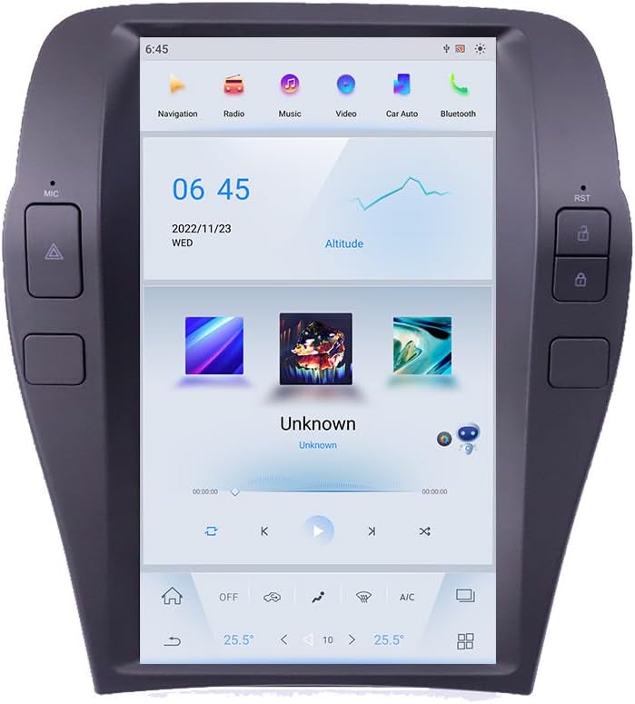 Tesla Style Touch Screen car Radio Replacement for Chevrolet Camaro 2010 2011 2012 2013 2014 2015 car Stereo Upgrade Support carplay and Android auto Head Unit (Silver, 8-128GB)