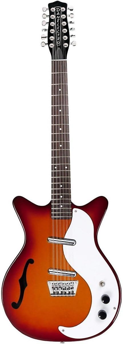 Danelectro 12-string Semi-hollowbody Electric Guitar - Cherry Sunburst