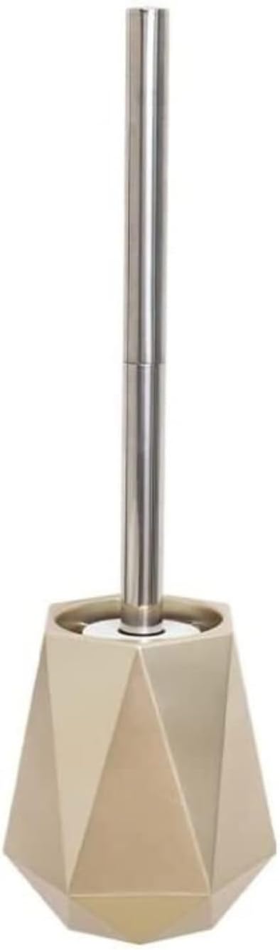 Toilet Brush Toilet Brush Silicone Head Toilet Brush Nordic Wall-Mounted Or Floor-Standing Toilet Brush Holder Cleaning Brush Toilet Brush and Holder (Color : Gold) (Gold)