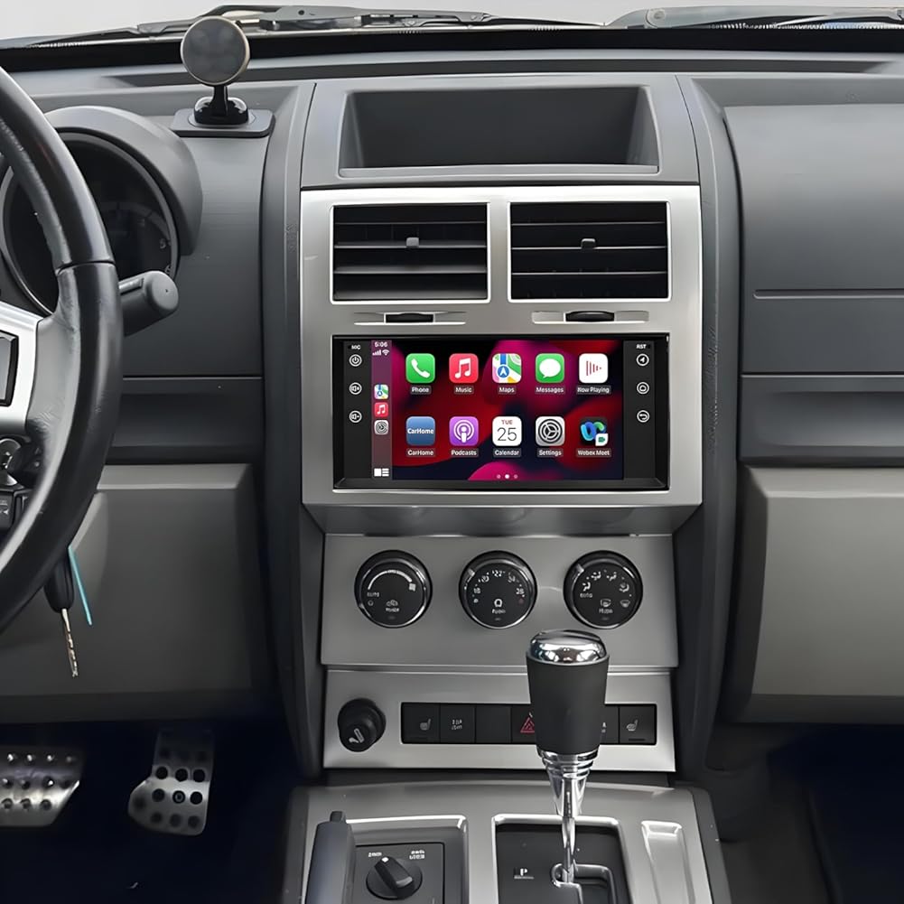 PHEZEN 7 inch Touchscreen Car Stereo for Dodge Nitro 2007-2012, Android 13 Car Radio with Carplay & Android Auto GPS Navigation BT Mirror Link WiFi Backup Camera 2+32G