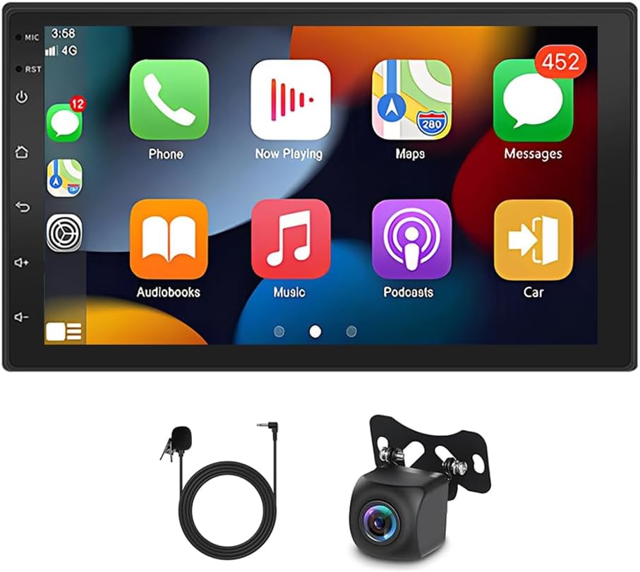 7 Inch Car Radio Stereo Upgrade for Isuzu NNR/NPR/NPS/NQR with Wireless CarPlay/Android Auto Android 14 GPS AHD Backup Camera Bluetooth 2+64G WiFi FM/RDS Split Screen Radio 070